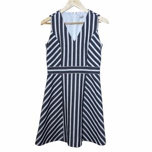 J crew herringbone striped dress